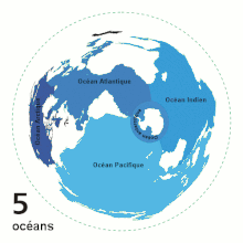 Carte des océans